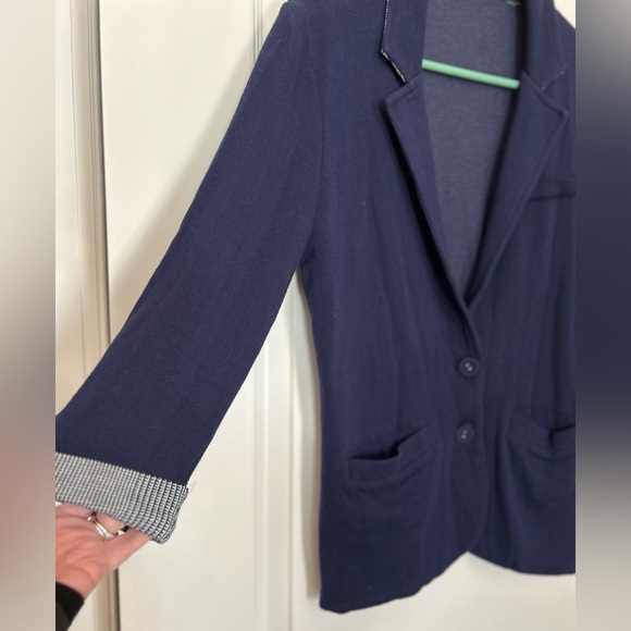 Tart Small Women's Cotton Navy Blazer - Picture 2 of 4